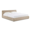 Isla Taupe Textured Velvet King Bed Model: TOV-B69167