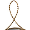 Ravina Braided Brass Oval Wall Mirror Model: TOV-C18655