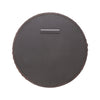 Baria Walnut Finish Round Wall Mirror Model: TOV-C18783