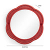 Zeva Red Wall Mirror Model: TOV-C54419