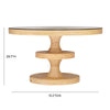 Apollonia Natural Rattan 51" Round Dining Table Model: TOV-D21021