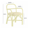 Ginny Cream Rattan Dining Chair Model: TOV-D21024