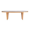 Caren Natural Rattan and Glass 95" Oval Dining Table Model: TOV-D21025