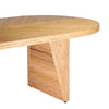 Caren Natural Rattan and Glass 95" Oval Dining Table Model: TOV-D21025