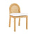 Amara Natural Rattan and Performance Fabric Arched Back Dining Chair Model: TOV-D21026