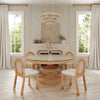 Amara Natural Rattan and Performance Fabric Arched Back Dining Chair Model: TOV-D21026