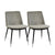 Evora Grey Velvet Chair - Silver Legs - Set of 2 Model: TOV-D4328