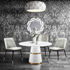 Evora Grey Velvet Chair - Silver Legs - Set of 2 Model: TOV-D4328