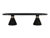 Rishi Black Rope Oval Table Model: TOV-D44047