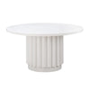 Kali White 55" Round Dining Table Model: TOV-D44174