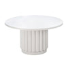 Kali White 55" Round Dining Table Model: TOV-D44174