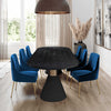 Beatrix Navy Velvet Side Chair Model: TOV-D48