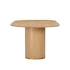 Brandy Natural Ash Wood 95" Oval Dining Table Model: TOV-D54218