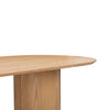 Brandy Natural Ash Wood 95" Oval Dining Table Model: TOV-D54218