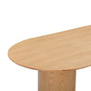 Brandy Natural Ash Wood 95" Oval Dining Table Model: TOV-D54218