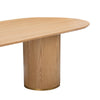 Brandy Natural Ash Wood 95" Oval Dining Table Model: TOV-D54218