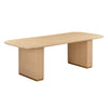 Akiba Natural Ash & Rattan 96" Rectangular Dining Table Model: TOV-D54220