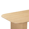 Akiba Natural Ash & Rattan 96" Rectangular Dining Table Model: TOV-D54220