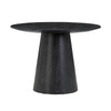 Sahara Black Oak 41" Round Dining Table Model: TOV-D54225