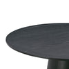 Sahara Black Oak 41" Round Dining Table Model: TOV-D54225