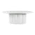 Elika White Faux Plaster Oval Dining Table Model: TOV-D54234