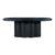 Elika Black Faux Plaster Oval Dining Table Model: TOV-D54235