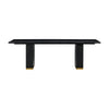 Chelsea Black Oak Rectangular Dining Table Model: TOV-D54264