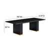 Chelsea Black Oak Rectangular Dining Table Model: TOV-D54264