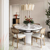 Cosette Natural Performance Linen Dining Chair Model: TOV-D54265