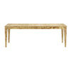 Brandyss Natural Burl 90" Rectangular Dining Table Model: TOV-D54287