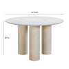 Parcino Terrazzo Concrete Indoor / Outdoor 47" Round Dining Table Model: TOV-D54289