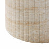 Blossom Washed Travertine Finish Indoor / Outdoor 54" Round Dining Table Model: TOV-D54349