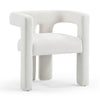 Sloane Bone White Upcycled Fabric Chair Model: TOV-D54350
