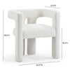 Sloane Bone White Upcycled Fabric Chair Model: TOV-D54350