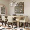 Brut Travertine Pattern Indoor/Outdoor Dining Table Model: TOV-D54407