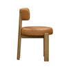 Odessa Saddle Brown Vegan Leather Dining Chair Model: TOV-D54437