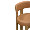 Odessa Saddle Brown Vegan Leather Dining Chair Model: TOV-D54437