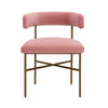 Kim Velvet Chair in Blush Model: TOV-D6432