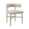 Kim Velvet Chair in Cream Model: TOV-D6433