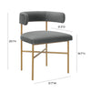 Kim Velvet Chair in Grey Model: TOV-D6434