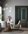 Beatrix Pleated Light Grey Velvet Side Chair Model: TOV-D6438