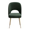 Swell Forest Green Velvet Chair Model: TOV-D6486