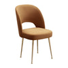 Swell Cognac Velvet Chair Model: TOV-D6487