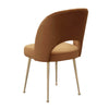 Swell Cognac Velvet Chair Model: TOV-D6487
