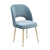 Swell Sea Blue Velvet Chair Model: TOV-D66