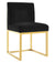Haute Black Velvet Chair Model: TOV-D68249