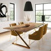 Beatrix Cognac Velvet Side Chair Model: TOV-D68305
