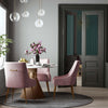 Beatrix Pleated Mauve Velvet Side Chair Model: TOV-D68313
