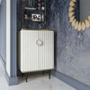 Cordoba Cream Velvet Bar Cabinet Model: TOV-D68440