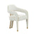 Corralis Cream Performance Linen Dining Chair Model: TOV-D68475